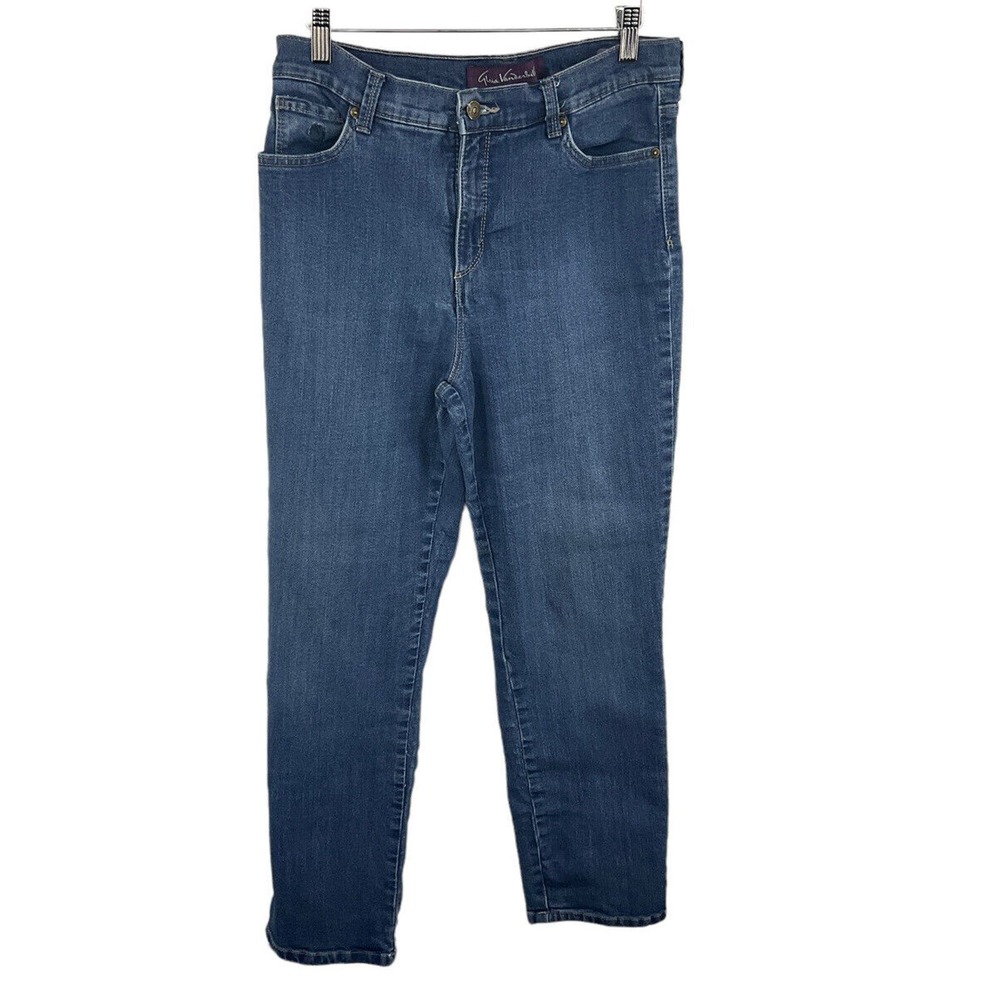 GLORIA VANDERBILT Woman’s High Waist Blue Jeans Amanda Size 10